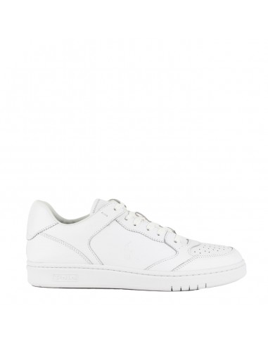 Ralph Lauren Court Lux Low Top Lace Trainer White