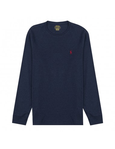 Polo Ralph Lauren Custom Slim Fit LS T-Shirt Medieval Blue Heather