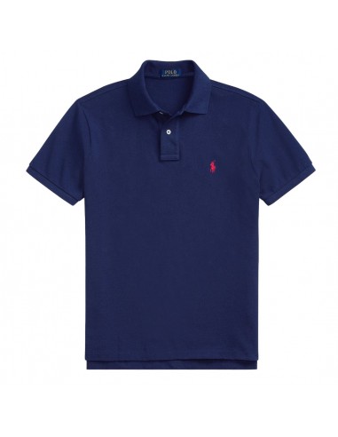 Polo Ralph Lauren Custom Slim Fit Mesh Polo Newport Navy