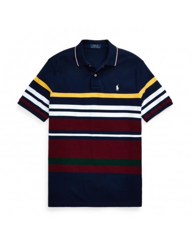 Polo Ralph Lauren Custom Slim Fit Mesh Polo Panel Navy